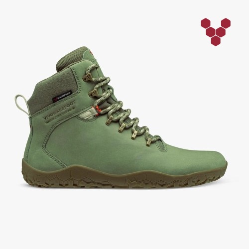 Vivobarefoot Tracker II Fg Mens Hiking Boots Green UK OXVD